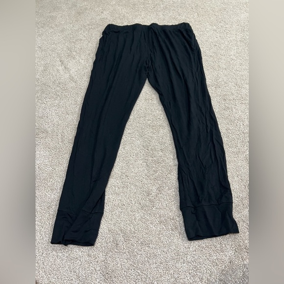 Isabel Maternity Black Jogger Pajama Pants size XL w/ Pockets & Drawstring - Picture 3 of 6